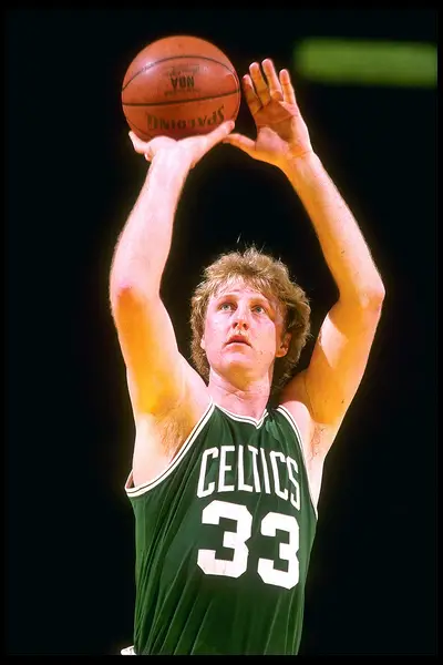 Larry Bird - After losing to Magic Johnson and the Los Angeles Lakers in the 1985 NBA Finals, Larry Bird powered the Boston Celtics back to the league's promise land for the 1985-86 season and this time delivered them a title. Larry Legend.&nbsp;(Photo: Allsport &nbsp;/Allsport/Getty Images)