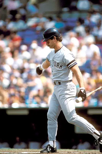 Don Mattingly - Don Mattingly hit .324, 35 home runs and produced 145 RBI for the New York Yankees in a monster 1985 season, one in which he took home American League MVP honors. And on the low, who could forget his trademark handlebar mustache? Donnie Baseball, baby!&nbsp;(Photo:Gene Boyars/Sports Imagery/Landov)