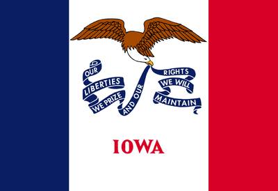Iowa - In-person absentee voting is available as soon as ballots are ready, generally 40 days before a primary or general election. Voters are not required to present photo ID.   (Photo: State of Iowa)