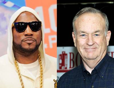 Young Jeezy vs. Bill O'Reilly - Bill-O struck again in 2009, when he lit into Jeezy for his celebratory performance of &quot;My President Is Black&quot; in Washingotn, D.C. when Barack Obama was inaugurated. He called it &quot;hateful&quot; and offensive. Jeezy responded by adding an additional verse to the song, going at O'Reilly.  (Photos from left to right: John Ricard / BET, Mike Coppola/Getty Images)