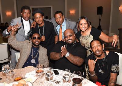 Music Legacy - Kenneth &quot;Babyface&quot; Edmonds, Big Boi of OutKast, Cee-Lo Green, T-Mo and Big Gipp of Goodie Mob, Kawan &quot;KP&quot; Prather and Shanti Das attend the ASCAP Rhythm and Soul 3rd Annual Atlanta Legends Dinner Honoring Antonio &quot;L.A.&quot; Reid at the Mandarin Oriental Hotel in Atlanta. (Photo: Paras Griffin/Getty Images for ASCAP Rhythm &amp; Soul Department)