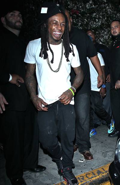 Happy B-day Weezy! - Lil Wayne&nbsp;celebrates his 31st birthday at Lure Nightclub in Hollywood after his concert tour with Drake at the Hollywood Bowl. (Photo: RA, PacificCoastNews)