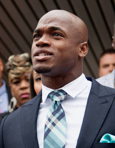 Mother of Peterson's Son Supports Plea Deal - The mother of the 4-year-old boy that was the victim in the Adrian Peterson&nbsp;child abuse case says she agrees with the plea deal that the NFL star reached earlier this week and doesn't want this to affect his football career. As reported by ESPN, she says that she knows Peterson loves their son and has confidence that the running back will remain part of his life.(Photo: Bob Levey/Getty Images)