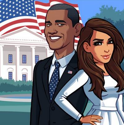 Kim Kardashian - Kim Kardashian ditched the usual selfie on Instagram and went with this animated image in support of Election Day. Mrs. West wrote, &quot;I?m standing with President Obama in the midterm election tomorrow! Find out what you need to cast your ballot at IWillVote.com&quot; Much of what Obama accomplishes during the remainder of his second term depends on how today's vote goes.(Photo: Kim Kardashian via Instagram)