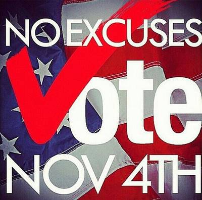 Terrence J - &quot;Let's go people&quot; Terrence J captioned his IG post with a no excuses approach in order to push voters to cast their ballot.(Photo: Terrence J via Instagram)