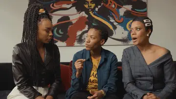 Jonica T. Gibbs, Christina Elmore and Gabrielle Graham play 20 questions.