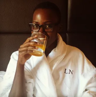 Lupita Nyong’o - Everyone’s favorite red carpet darling is just as flawless in the buff. Only she could accessorize with studious specks and a smile and still win us over.&nbsp;(Photo: Lupita Nyong'o via Instagram)
