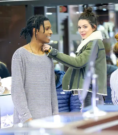 Kendall Jenner and A$AP Rocky - Kendall Jenner and A$AP Rocky continued to spark dating rumors as they were spotted smiling while buying some jewelry together in New York City.(Photo: Felipe Ramales / Splash News)