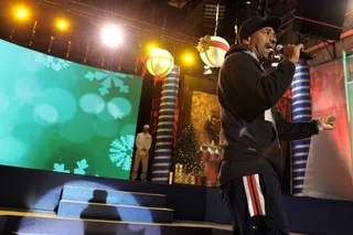 Christmas Rappin' - Kurtis Blow brings classic hip hop to A Very BET Christmas. (Photo: John Ricard / BET)
