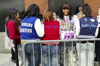 It was Mindless Mania outside of the studio. - Mindless Behavior fans line up for A Very BET Christmas. (Photo: John Ricard / BET)