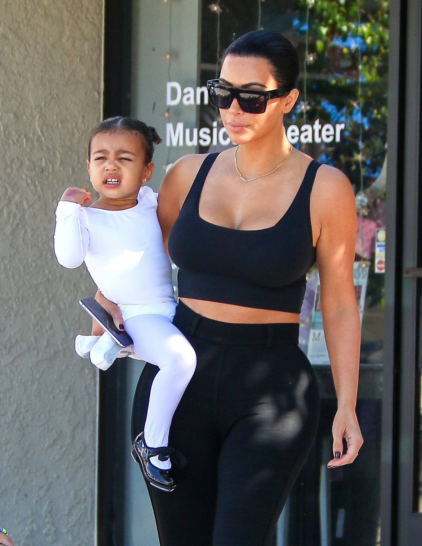 North West, the Ballerina&nbsp; - Kim Kardashian was spotted with North West dressed in ballet gear leaving a dance studio. Aaaaw, those Kardashian-Wests are starting early with honing their little one's talent.&nbsp;   (Photo: WENN.com)