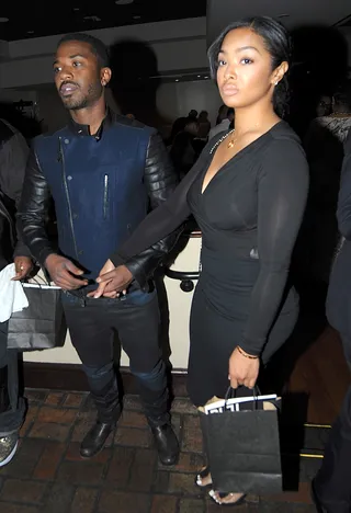 Love for Ray J - Ray J and his girlfriend Princess Love are seen partying together at an ASCAP event in Beverly Hills.(Photo: Vladimir Labissiere/Splash News)