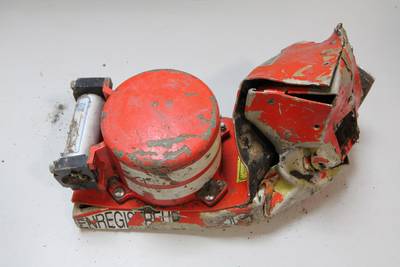 Black Box Recovered From Germanwings Plane Crash - The cockpit voice recorder retrieved from the crashed Germanwings 4U 9525 has &quot;usable data,&quot; but has yet to offer any clues as to the cause of the disaster, BBC reports. The 144-passenger plane crashed in the French Alps after an eight-minute rapid descent on Tuesday. &quot;At this stage, clearly, we are not in a position to have the slightest explanation or interpretation of the reasons that could have led this plane to descend...or the reasons why it did not respond to attempts to contact it by air traffic controllers,&quot; Remi Jouty, the director of the French aviation investigative agency, told reporters.(Photo: AP Photo/Bureau d'Enquetes et d'Analyses)