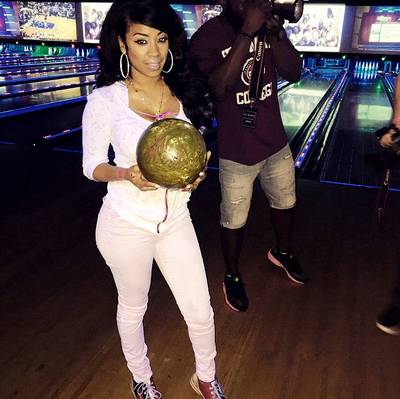 Our Bae - Keyshia looks amazing while bowling. (Photo: Keyshia Cole via Instagram)