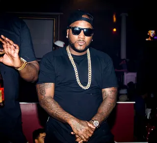 Chain Reaction - Jeezy&nbsp;lets his gold chain do the talking at a party for Hennessy.(Photo: JS Photography)&nbsp;