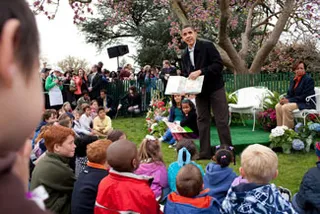 Easter Egg Roll&nbsp;&nbsp;&nbsp;  - The first family at the April 2009 White House Easter Egg Roll.(Photo: Official White House Photo by Pete Souza)