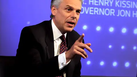 Did Jon Huntsman Stretch the Truth on Gas and Oil? - At the final GOP presidential debate before the Iowa Caucuses on Dec. 15, Jon Huntsman said that the U.S. has more natural gas than Saudi Arabia has oil, but as Steven Grape at the Energy Information Administration told PolitiFact.com: “We don’t have more natural gas in this country than Saudi Arabia has oil, but we produce more natural gas in this country per year than Saudi Arabia produces oil.”(Photo: REUTERS/Brendan McDermid)