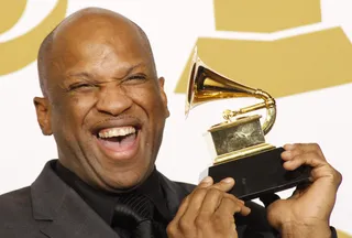 And The Grammy Goes To... - Donnie accepts his 3rd Grammy in 2010 for the hit single &quot;Wait On The Lord.&quot; (REUTERS/Lucy Nicholson /Landov)