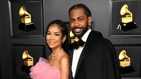 Jhené Aiko and Big Sean attend the 63rd Annual GRAMMY Awards at Los Angeles Convention Center on March 14, 2021 in Los Angeles, California. 