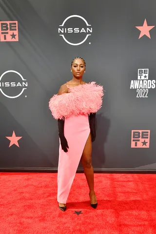 Celebs Who Wore Pink on the 2022 Grammys Red Carpet