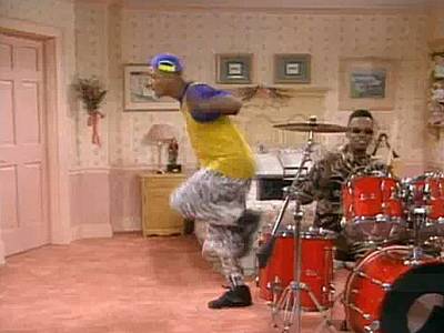 Running Man - This street dance of essentially running in place, but of course with slicker sliding steps, was popularized by artists and back-up dancers alike in the mid to late '80s, a time when rappers weren't too cool to dance. Even the Fresh Prince was down to do the Running Man.(Photo: NBC)
