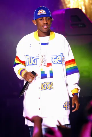 Team Player - Jerseys joined the mix in the early 2000s. This was in large part due to rappers like Jay Z, Cam’ron and Fabolous, who wore jerseys religiously. Fab gets extra props for making Mitchell &amp; Ness’s pricey throwbacks a must-have during this period. (Photo: James Devaney/WireImage)