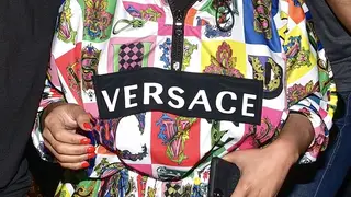 Nicki Minaj Wears Versace in Dubai