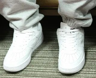 Air Force Ones - A$AP Ferg sporting some all White Nikes backstage at 106. (Photo: Bennett Raglin / Getty Images for BET)