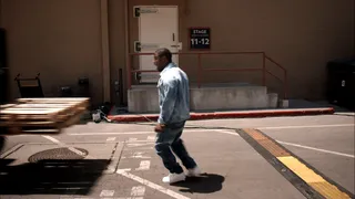 Kevin Gets Hit by a Truck Again - Just like in the episode with Chris Rock.  (Photo: BET)