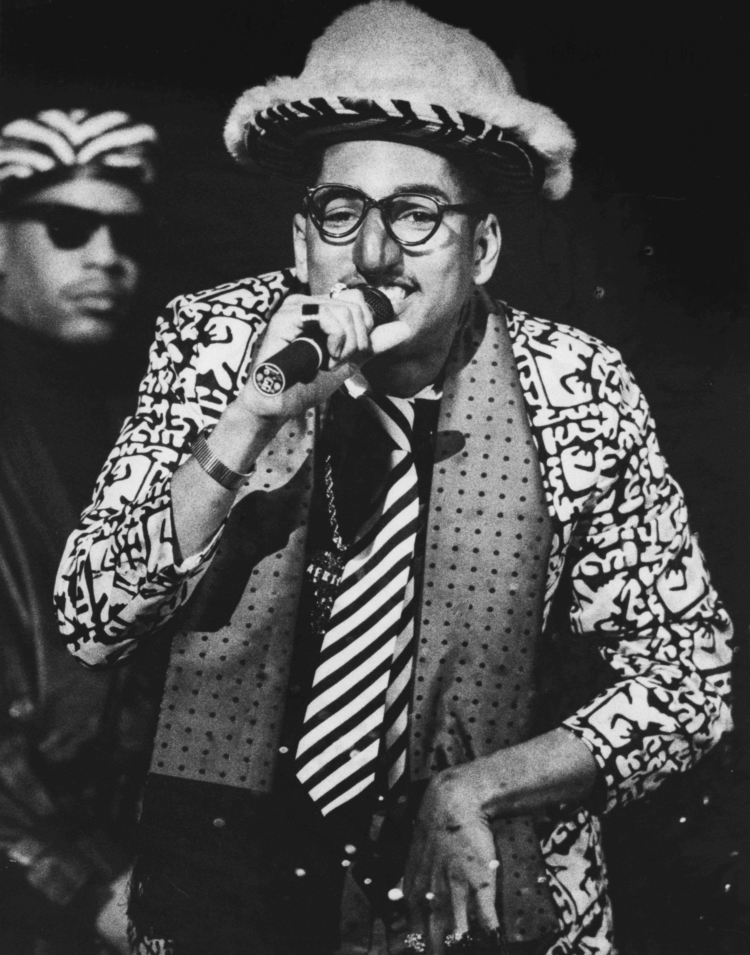 SAN FRANCISCO, CALIFORNIA - MARCH 17: Digital Underground's Humpty Hump (aka Shock G) performs at the Bay Area Music Awards on March 17, 1990 at the San Francisco Civic Auditorium. (Photo by Matthew J. Lee/MediaNews Group/Oakland Tribune via Getty Images)