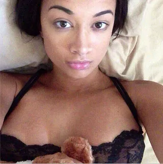 Draya Michele @sodraya - Draya knows how to take a sexy selfie, "plain face" and all. (Photo: Instagram via Draya Michele)