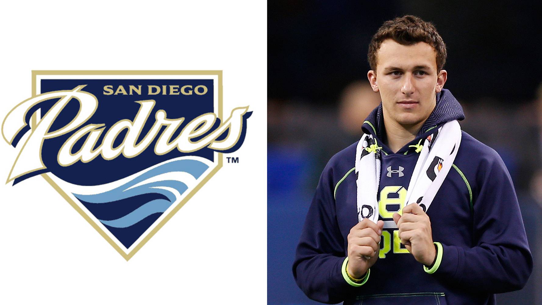 Johnny Manziel was the 28th Round pick of the Padres in 2014