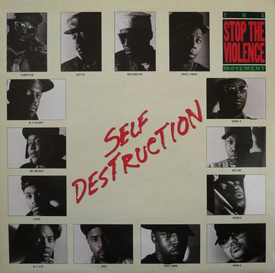 &quot;Self Destruction,&quot;&nbsp;The Stop the Violence Movement - With Black-on-Black crime running rampant, KRS-One assembled a dream team of spitters to come together on the posse cut &quot;Self Destruction.&quot; Produced by D-Nice, the put-down-the-guns anthem included Kool Moe Dee, Heavy D,&nbsp;Boogie Down Productions, Stetsasonic, MC Lyte,&nbsp;Public Enemy and a few other wordsmiths.Released in 1990, KRS came up with the idea after a young fan was killed at a fight during one of his shows with P.E. Bigger than just the song, The Stop the Violence movement was a coalition of artists working together in the community to bring about peace.&nbsp;(Photo: Jive)