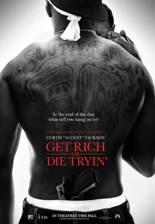 Get Rich or Die Tryin', Wednesday at 7:30P/6:30C - 50 Cent's semi-autobiographical film is self explanatory. Encore presentation on Thursday at 3:30P/2:30C.(Photo: Paramount Pictures)