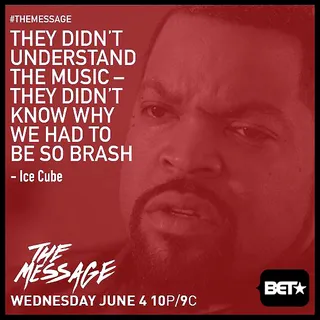 Ice Cube on Having Music With Attitude - Ice Cube is unapologetic about the direction and approach that N.W.A. took with its music.  (Photo: BET)&nbsp;