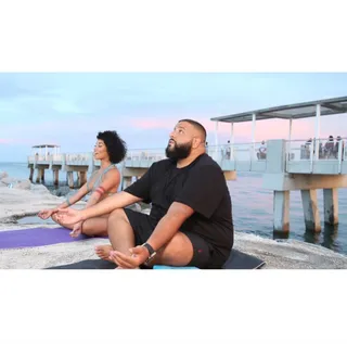 'Victory' (With Nas and John Legend) - "For my hustlers, here's some motivation/ He who has begun is half done, why you waiting?/ I'm too impatient to pray, too much patience for stress/ It's too much paper to rest, f--k around, you face death."&nbsp;—Nas  (Photo: DJ Khaled via Instagram)