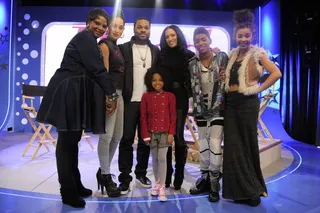 Meet the Reeds - Cast of Reed Between the Lines at BET's 106 &amp; Park. (Photo: John Ricard / BET)