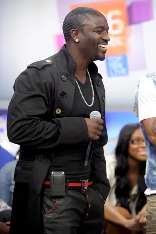 Konvict King - Akon is elated to be at BET's 106 &amp; Park.(Photo: John Ricard / BET)