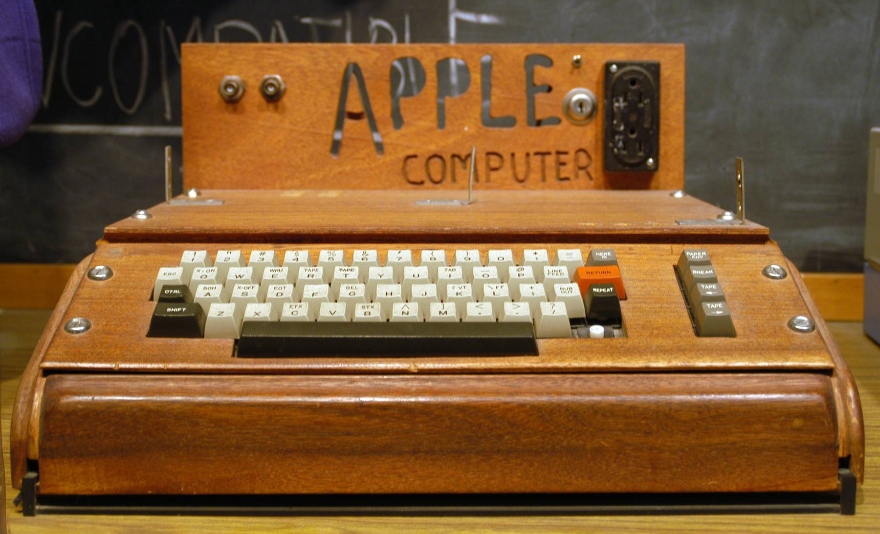 Apple I, 1976 - Apple Computer was founded by Steve Jobs, Steve Wozniak and Ronald Wayne in 1976 and its first computer was created in Jobs’s parents’ garage. It cost $666.66 and was nothing more than a circuit board, handmade by Wozniak, that still needed a monitor, keyboard and power supply.&nbsp;(Photo: Courtesy WikiCommons)