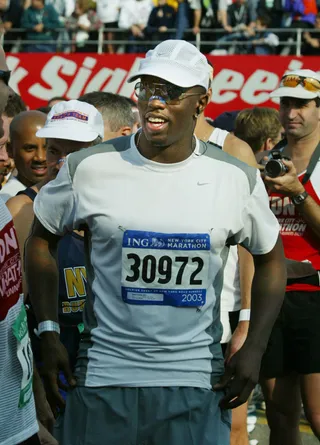 Diddy - Diddy proved his dedication to philanthropy in 2003 when he raised over $2 million for children with HIV/AIDS by running in the New York City Marathon.(Photo: Chris Hondros/Getty Images)