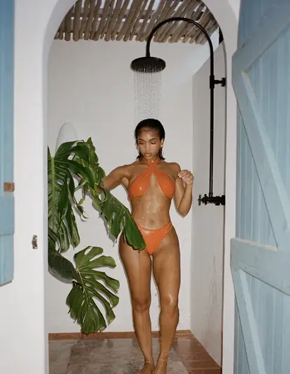 Lori Harvey Wears Low-Rise String Bikini in Brazil, Photos