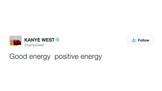 We're glad you feel better. - (Photo: Kanye West via Twitter)