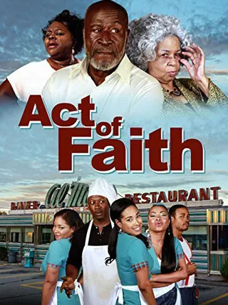 Act of Faith, Friday at 10A/9C - John Amos is praying slowly.(Photo: Millennium Entertainment)