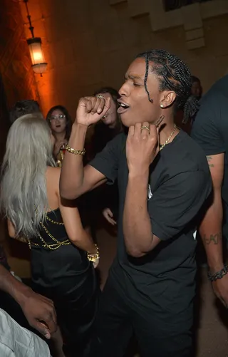 Rock Out - Rapper A$AP Rocky attends the Jeremy Scott and Adidas Originals VMA's after-party with spirits sponsored by Svedka Vodka at Union Station in Los Angeles.(Photo: Charley Gallay/Getty Images for adidas Originals)