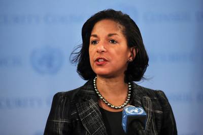 Susan Rice, National Security Adviser - &quot;[Mandela] was apartheid’s captive but never its prisoner, and he rid the world of one of history’s foulest evils by hewing to universal principles for which he hoped to live but was prepared to die. Let us celebrate Madiba’s life by rededicating ourselves to the values and hopes he embodied: reconciliation and justice, freedom and equality, democracy and human rights, an honest reckoning with the past and an unflinching insistence on embracing our common humanity.&quot;  (Photo: Spencer Platt/Getty Images)