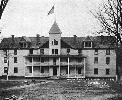Kittrell College - Kittrell College opened in 1886 in Kittrell, North Carolina. The North Carolina Conference of African Methodist Episcopal Church founded the historically Black institution, which was originally a high school. Financial problems caused the school to shut down twice, before closing for good in 1975.(Photo: Public Domain)