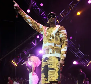 Wut We Doin'? – June 2, 2013 - "R.I.P. to the muthaf------ stage," 2 Chainz proclaimed during his set at the 20th anniversary of Hot 97's Summer Jam. The crowd roared as he worked through hits like "Mercy," "Crack" and "I'm Different," and went wild when he brought out Nicki Minaj, who famously walked away from Summer Jam 2012. Smartly, he used the moment to premiere a brand new song, "Feds Watching."(Photo: Ilya S. Savenok/Getty Images)