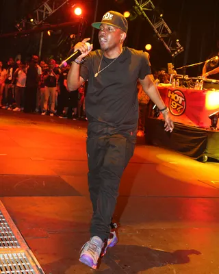 Kendrick Lamar - Headliner Kendrick Lamar&nbsp;hit the stage to perform hits like "Money Trees" and "Don't Kill My Vibe." K-Dot also brought fellow Black Hippy Crew members — Jay Rock, Ab-Soul and ScHoolBoy Q, who helped keep things rocking with the crowd favorite "mAAd City."(Photo: Johnny Nunez/WireImage/Getty Images)