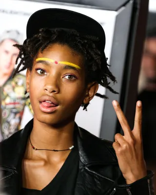 Wild Child - Willow Smith arrives at the world premiere of Jeremy Scott: The People's Designer&nbsp;wearing tribal face paint at TCL Chinese Theatre IMAX in Hollywood.(Photo: Xavier Collin/Image Press/Splash)