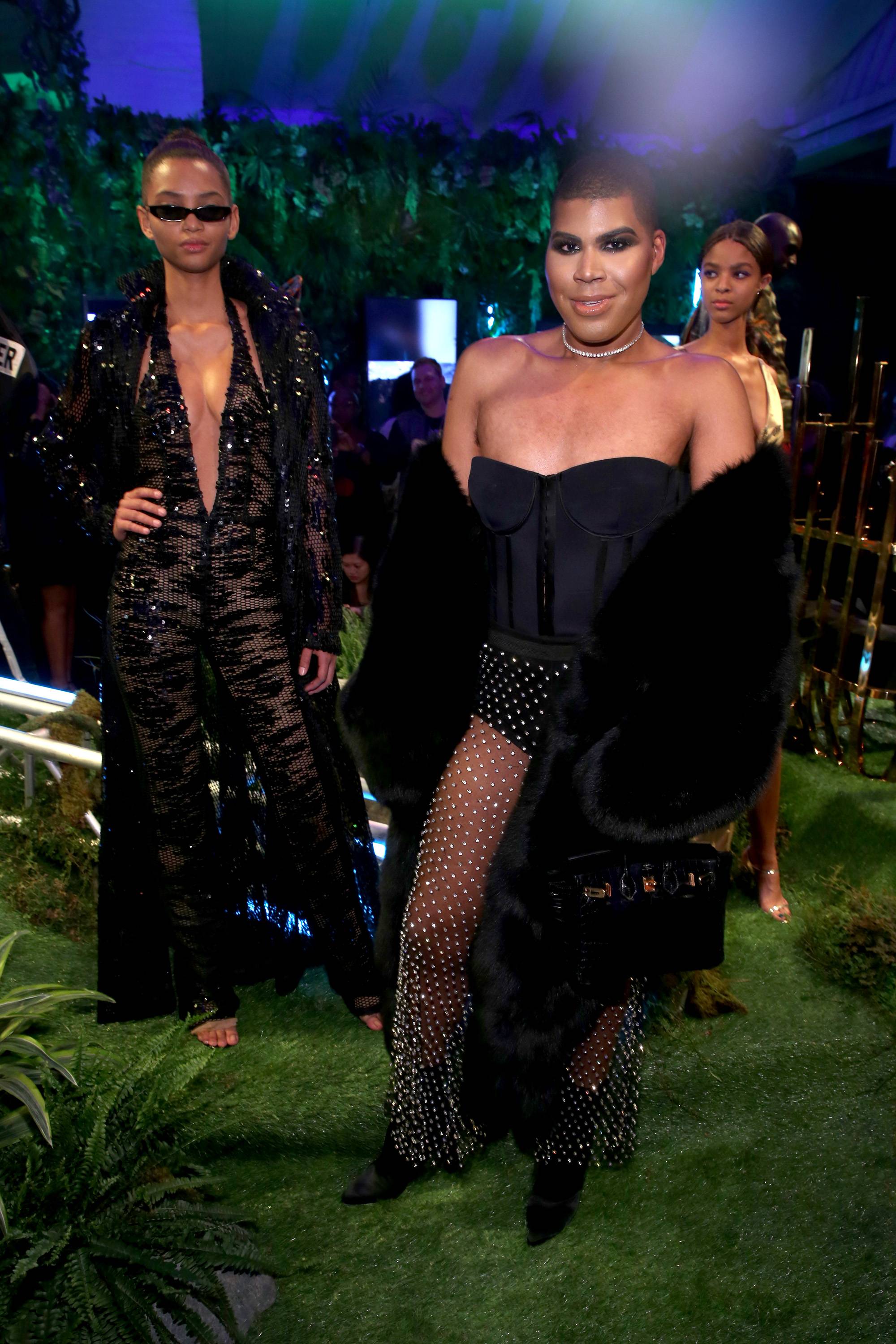 Best Dressed In Balenciaga - Image 1 from EJ Johnson Steps Into Spring In A  $1.7K Light Blue Balenciaga Dress